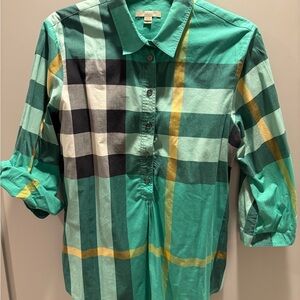 Burberry Teal Fabric with Label
